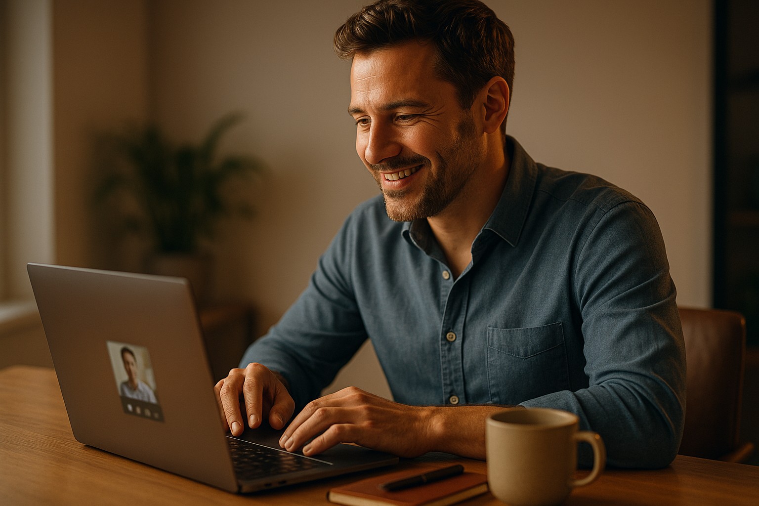 Recruiter on a candidate video call